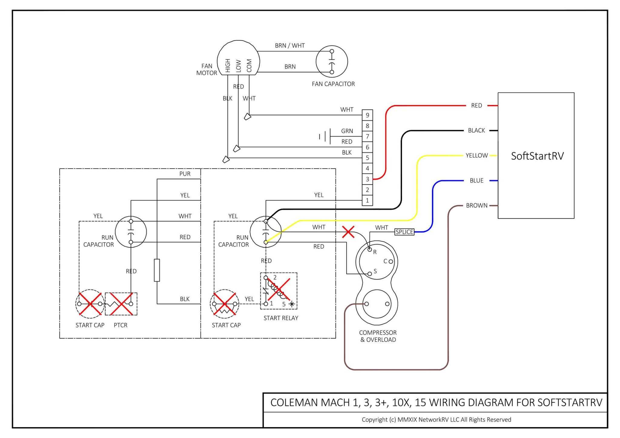 SOFTSTARTRV WIRING DIAGRAM-COLEMAN MACH 1_3_3+_10X_15 | SoftStartRV