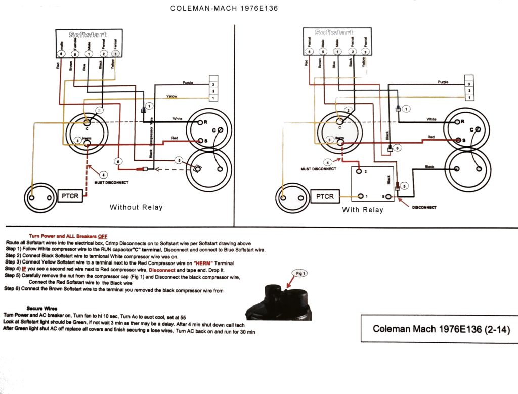 Soft Start for Coleman Mach 1976E136 air conditioner | SoftStartRV
