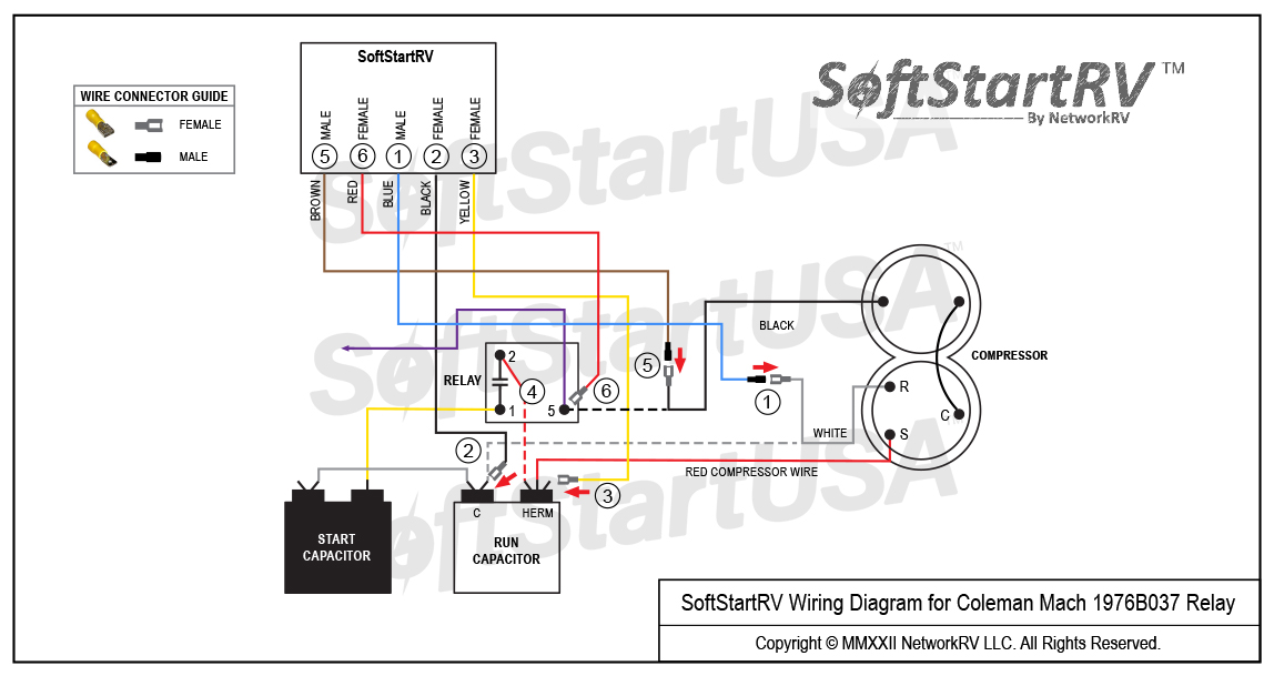Coleman Mach 1976B037 Relay SoftStartRV